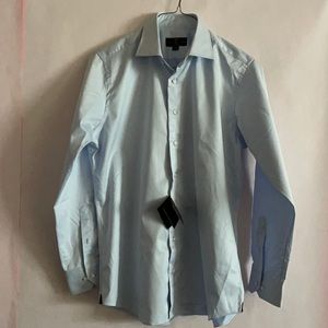 Robert Talbott Estate Tailored Fit Long Sleeve Shirt. Sky Blue 16 1/2” Collar.